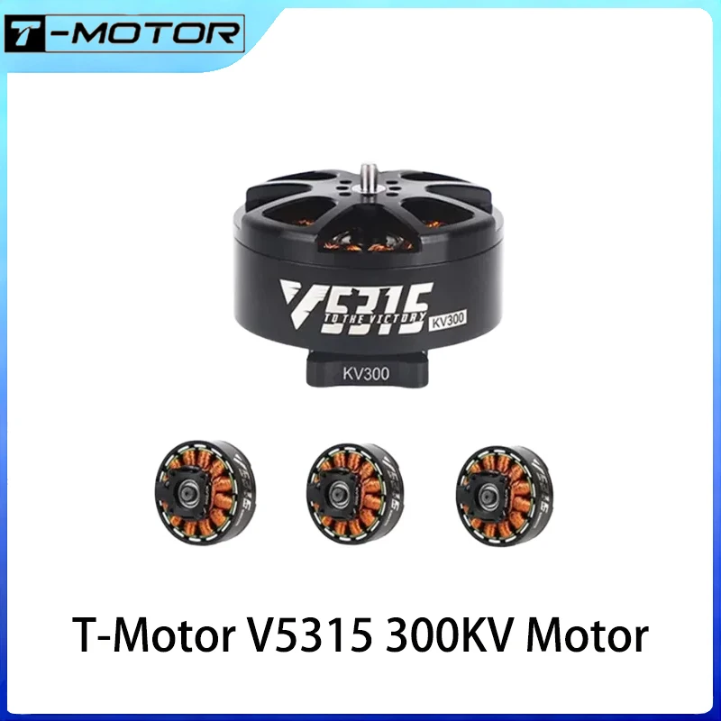 

T-Motor V5315 Бесщеточный двигатель 300 кВ для 13-дюймовых кинематических дронов с высоким крутящим моментом и тяжелым подъемом X4 X8 FPV Дрон