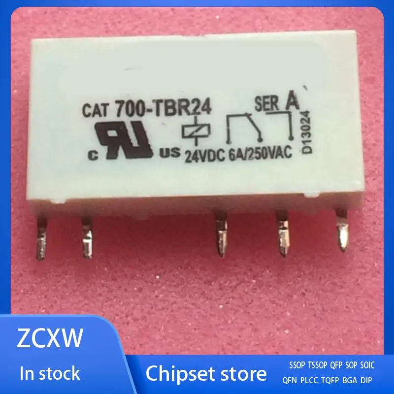 

New 5Pcs/Lot CAT 700-TBR24 24VDC 6A Relay