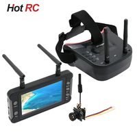 5.8G 40CH Dual Antennas FPV Goggles Monitor Video Glasses Headset HD W/ 5.8G 25mW transmitter fpv camera + Osd for Racing Drone