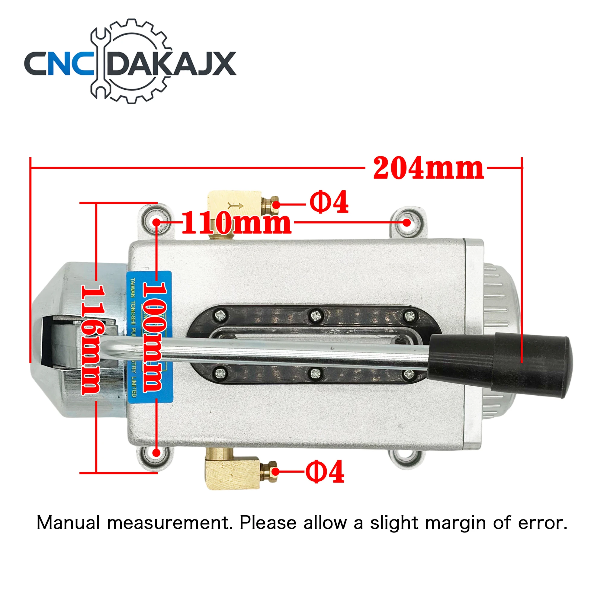 Y-8 HP-5 Hand Operated Lubrication Oil Pump Dual Outlet 4MM Port Manual Hand Press Pump For Punch Press CNC Lathe Milling