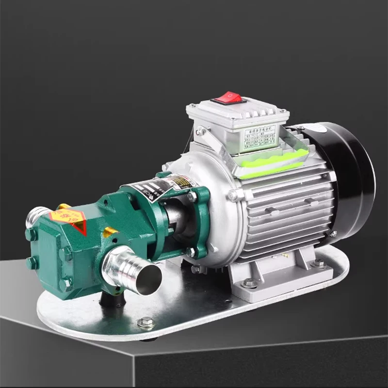 1400/2800 RPM Stainless Steel Self-Priming Gear Pump Electric Suction Pump Hydraulic Oil/Engine Oil/Edible Oil High Flow Rate