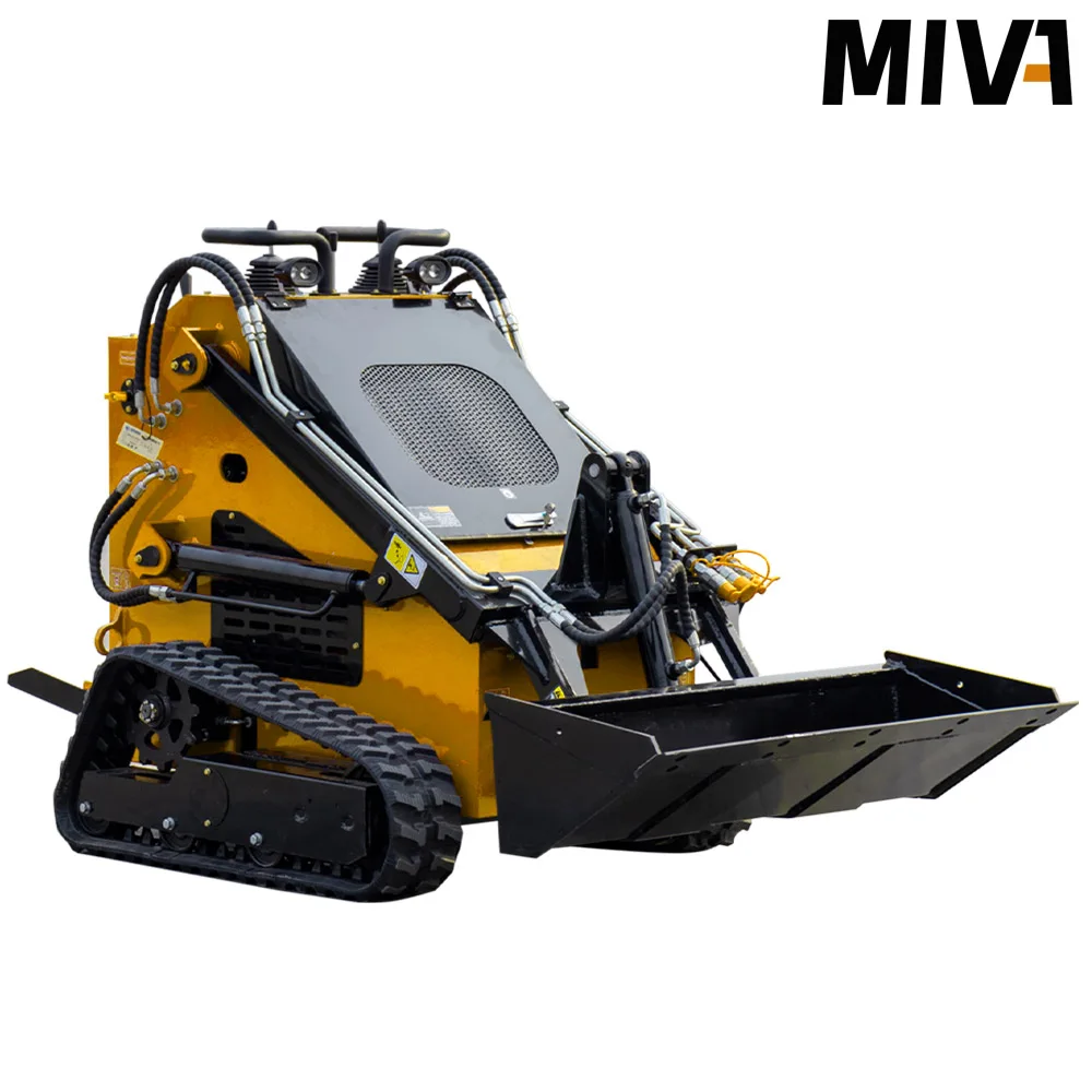 China Mini Skid Steer Multi Functional Skid Sliding Loader Diesel Small Shovel Crawler Hydraulic Track Loader Customized
