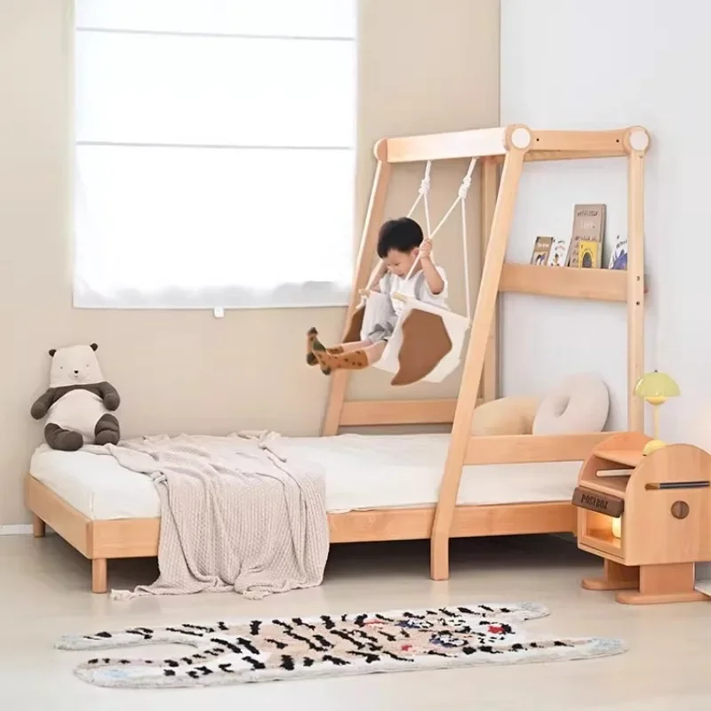 Companion bed Montessori retractable  Children's  Single   Boys and girls pull-out  Children's room