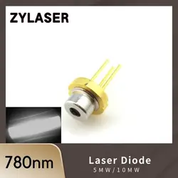 Sensor laser invisível infravermelho, diodos para DIY, LED Electronics Design, D5.6mm, 780nm, IR, 5mw, 10mw, 1 Pc, 5 Pcs, 10 Pcs