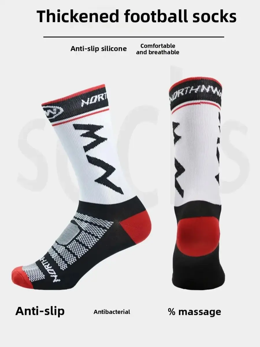 AliExpress WRELS 1/5Pairs Cycling Sports Socks Breathable Sweat-absorbent Basketball Socks Anti-Slip Quick-drying Outdoor Sports Running Socks