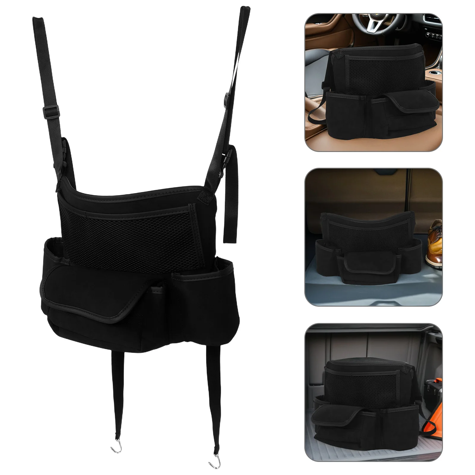 

Waterproof Car Seat Organizer Hanging Bag Multi Pocket Storage Durable Rational Structure Multifunctional Between Front Seats