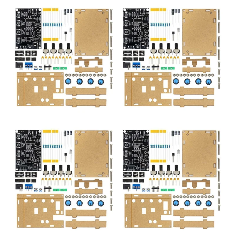 

FUFU 4X ICL8038 Модуль генератора сигналов с функцией синусоидального квадратного треугольного генератора сигналов DIY Комплект для практики сварки с чехлом