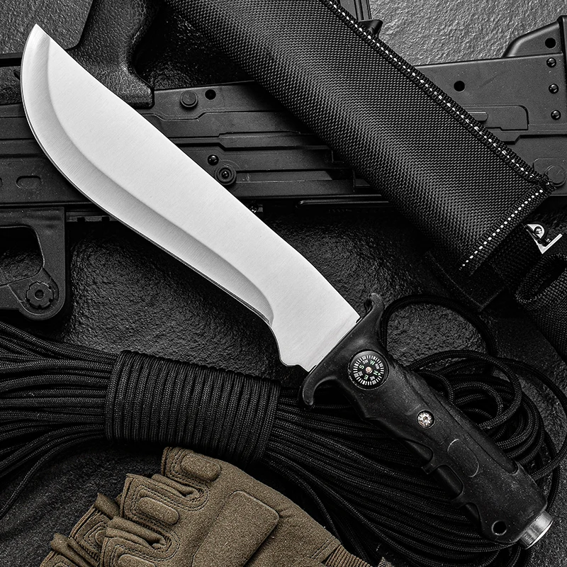 Outdoor Camping Knife, Outdoor Portable Straight Knife, Portable Knife, Multifunctional High Hardness Knife