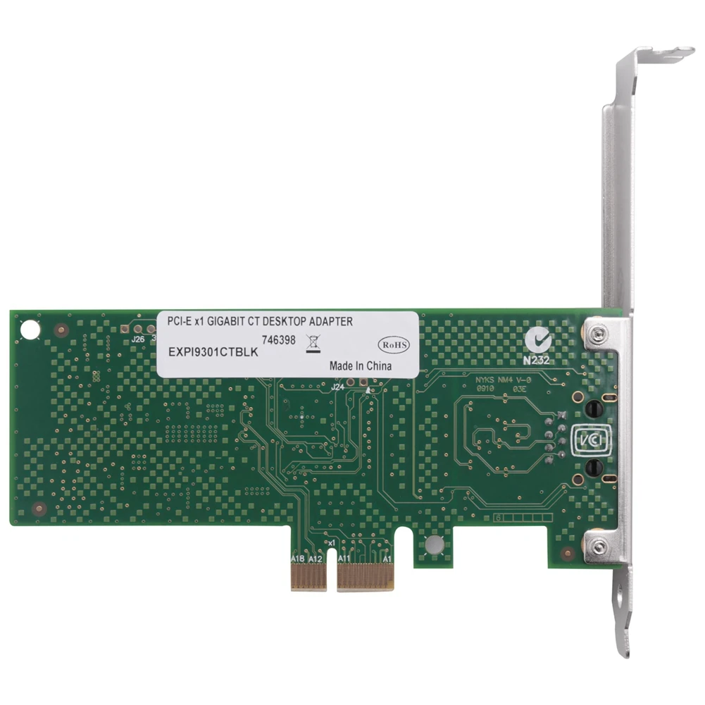 2 adaptateurs réseau PCI-E Gigabit EXPI9301CT CT, Chipset de bureau 82574L, NIC