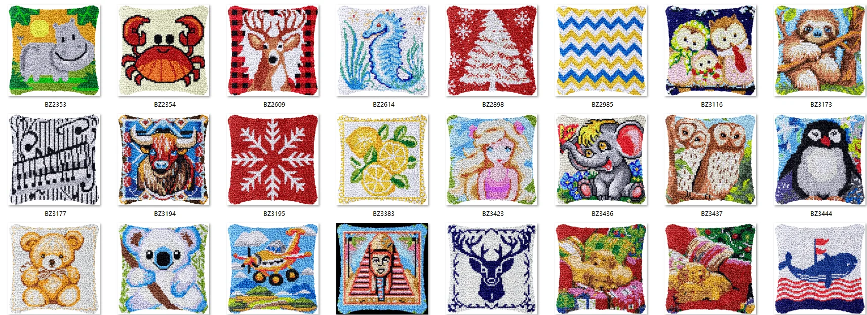 

Latch Hook Kit Cushion Smyrna Buttons Package Snow Styles 2025 Top Pattern Latch Hook Kits Set For Needlework