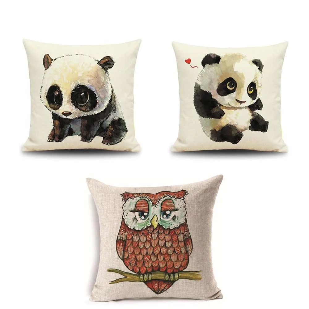 

Cute Panda Throw Pillow Case Fat Baby Panda Pillowcase 40x40 Cm Boy Girl Kid Room Aesthetics Birth Gift Pillow Cover Home Decor