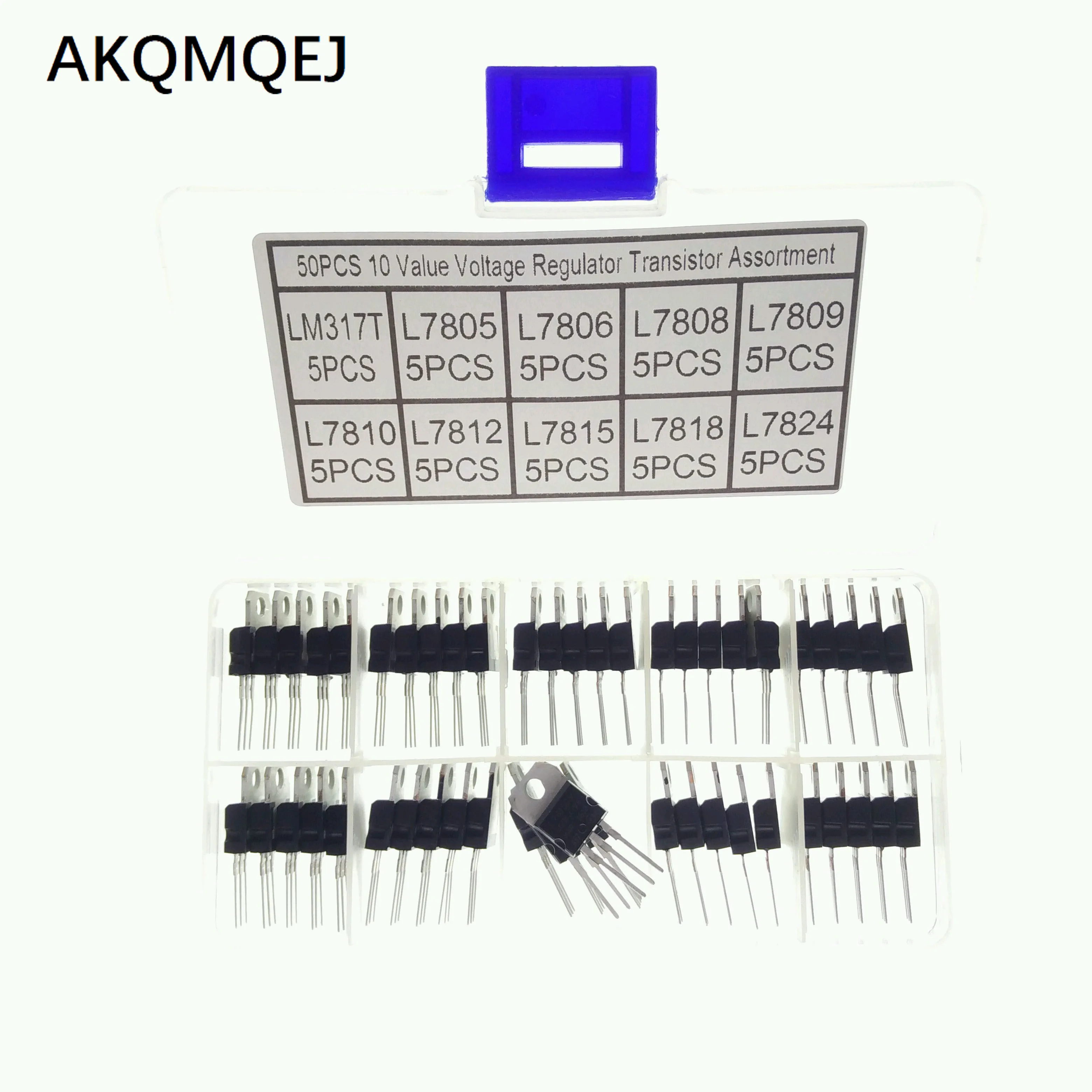 10 types of adjustable three terminal voltage regulators for direct insertion LM317T-L7824 triode sample box