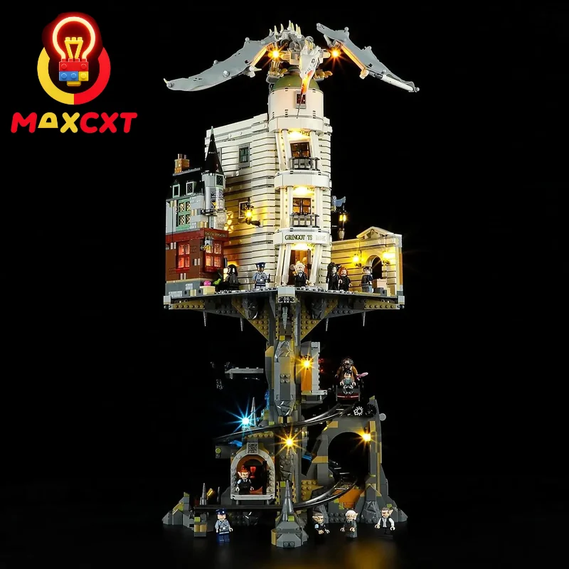MAXCXT LED Light for Lego-76417 Harry Potter Gringotts Wizarding Bank DIY Decorative Lamp (Not Include Lego Building Blocks Set)
