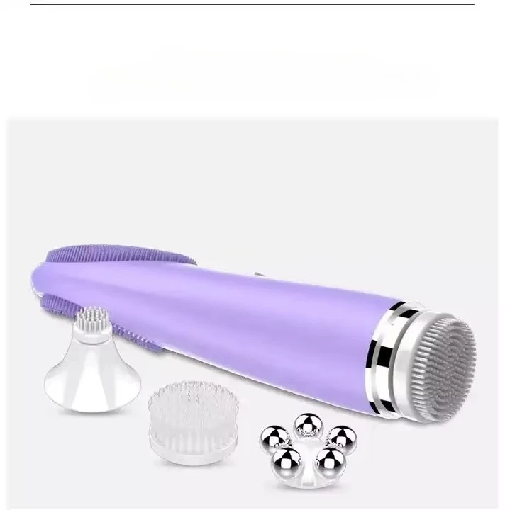 أفضل بيع 4 حلقات 1 فرشاة تنظيف كهربائية متعددة الوظائف لتنظيف مكياج الوجه #5