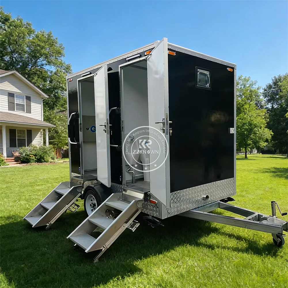 

Индивидуальные портативные умные туалеты для ванной комнаты Производители мобильных туалетных прицепов Открытый роскошный мобильный прицеп для туалета