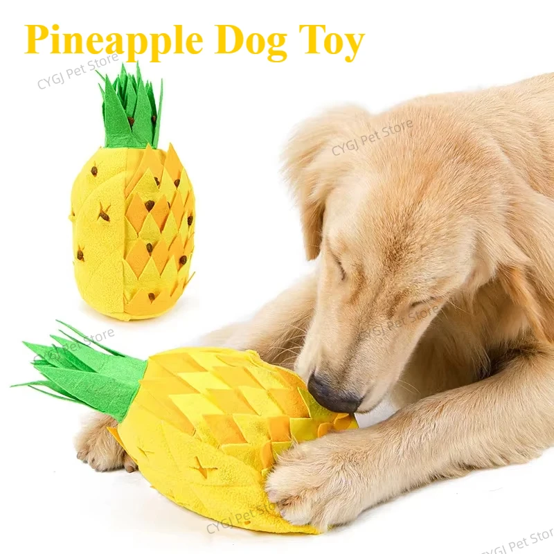 Pineapple Dog Toys Encourage Natural Foraging Skills Portable Nonslip Pet Snuffle Mat Slow Feeder Chew Toys Игрушки Для Собак