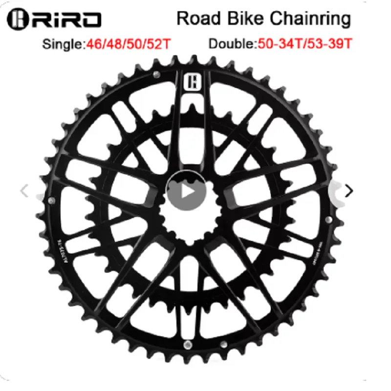 RIRO Road Bike Chainring CNC Direct Mount Narrow Wide Chainwheel Ultra-light AL7075-T6 Aluminum Alloy Bicycle Disc MTB Parts