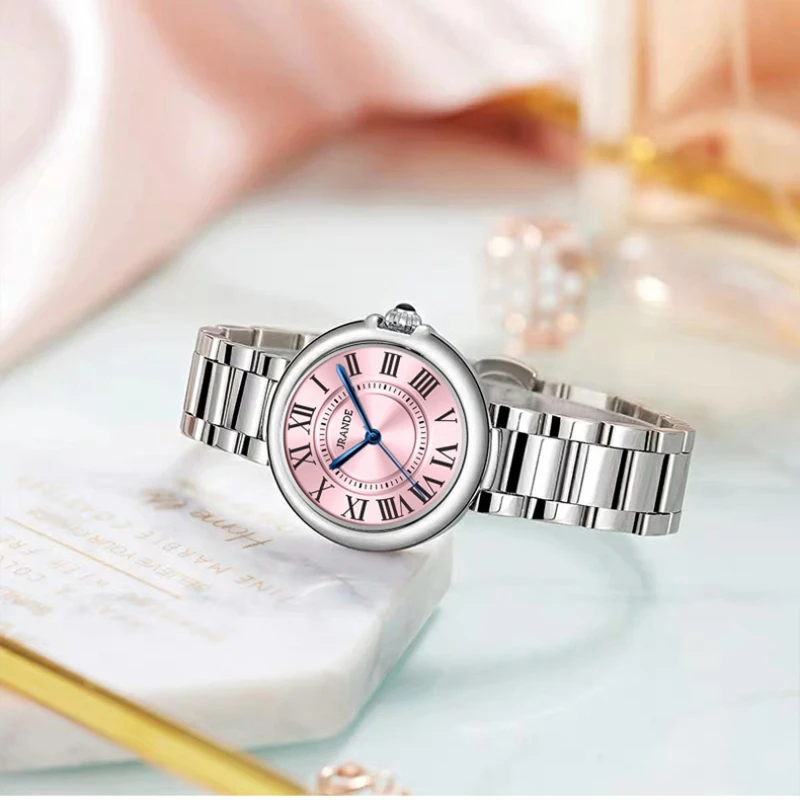 Vintage Classic Blue Balloon Ladies Watch Roman Scale Dial Automatic Waterproof Luxury Student Quartz Watch Fashion Trend