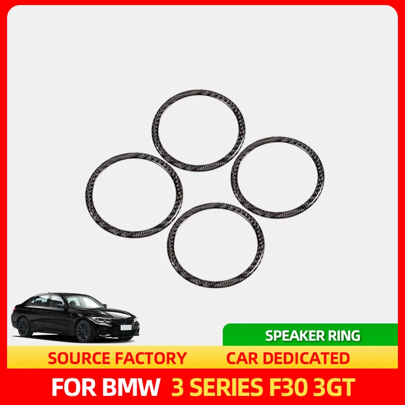 

Стайлинговые молдинги, хит продаж для BMW 3 серии F30 3GT F34 2013 2014 2015 2016 2017 2018 4 шт., кольцевой динамик из углеродного волокна