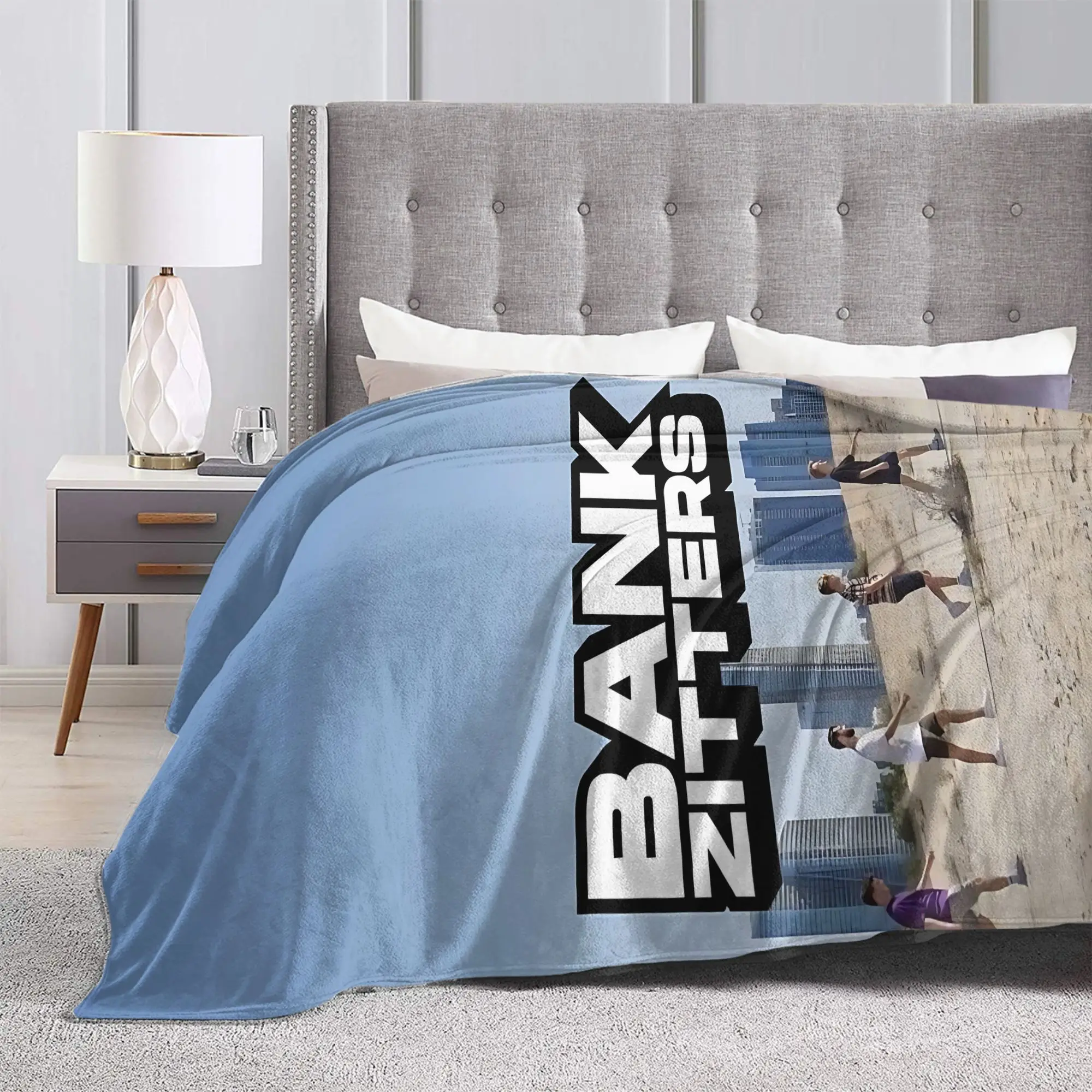Customize Bankzitters Inspiration Product Features High-quality Polyester Fabric That Ensures the Durability of the Flannel Blan