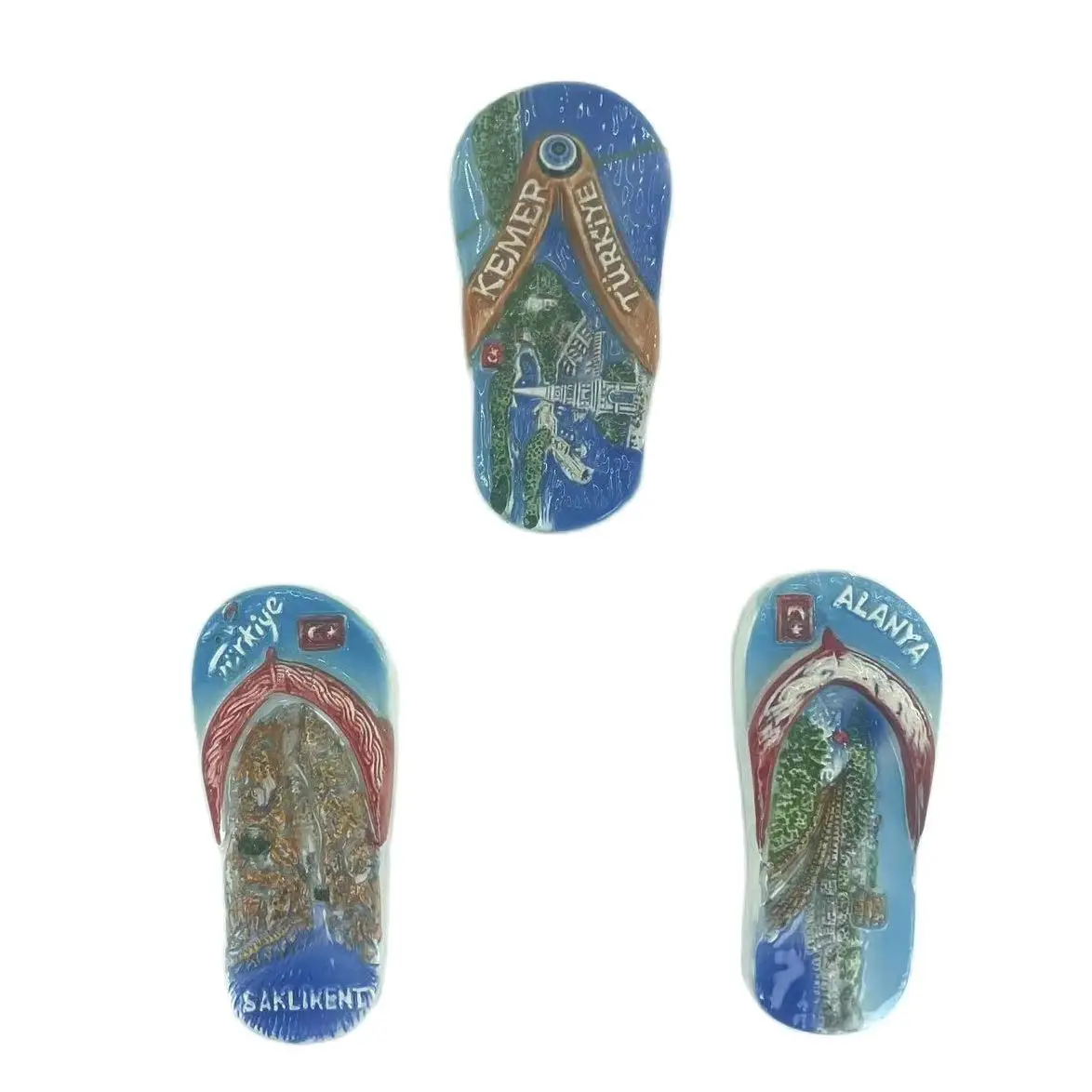 

Kemer Alanya Fethiye,Turkey Fridge Magnet Souvenir Flip Flops Travel Memorial Magnetic Refrigerator Stickers Gift