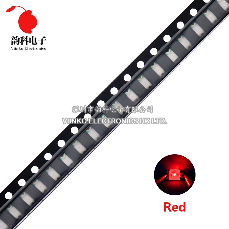 SMD LED Light Emitting Diode, Branco, Vermelho, Azul, Amarelo, Verde, Laranja, Branco Quente, Rosa, Roxo, RGB, 1206, 100Pcs