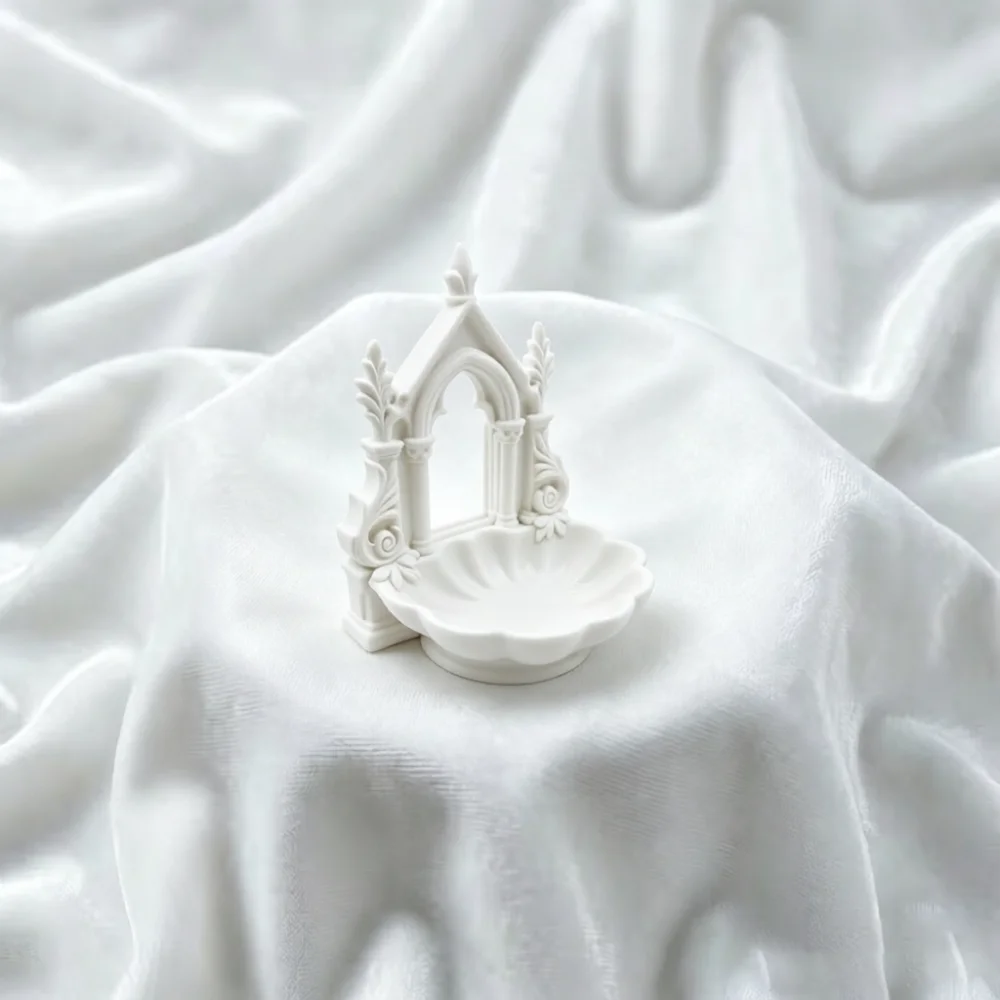 3D Printing Jewelry - Nampan Perhiasan Lengkung Katedral Gotik, Organizer