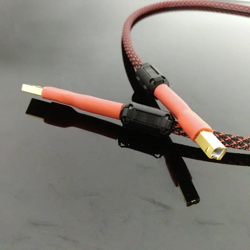 Cable USB audiófilo HiFi Cable USB 2,0 A a B de gama alta tipo A macho a tipo B macho Cable Digital de transferencia de datos HiFi para DAC