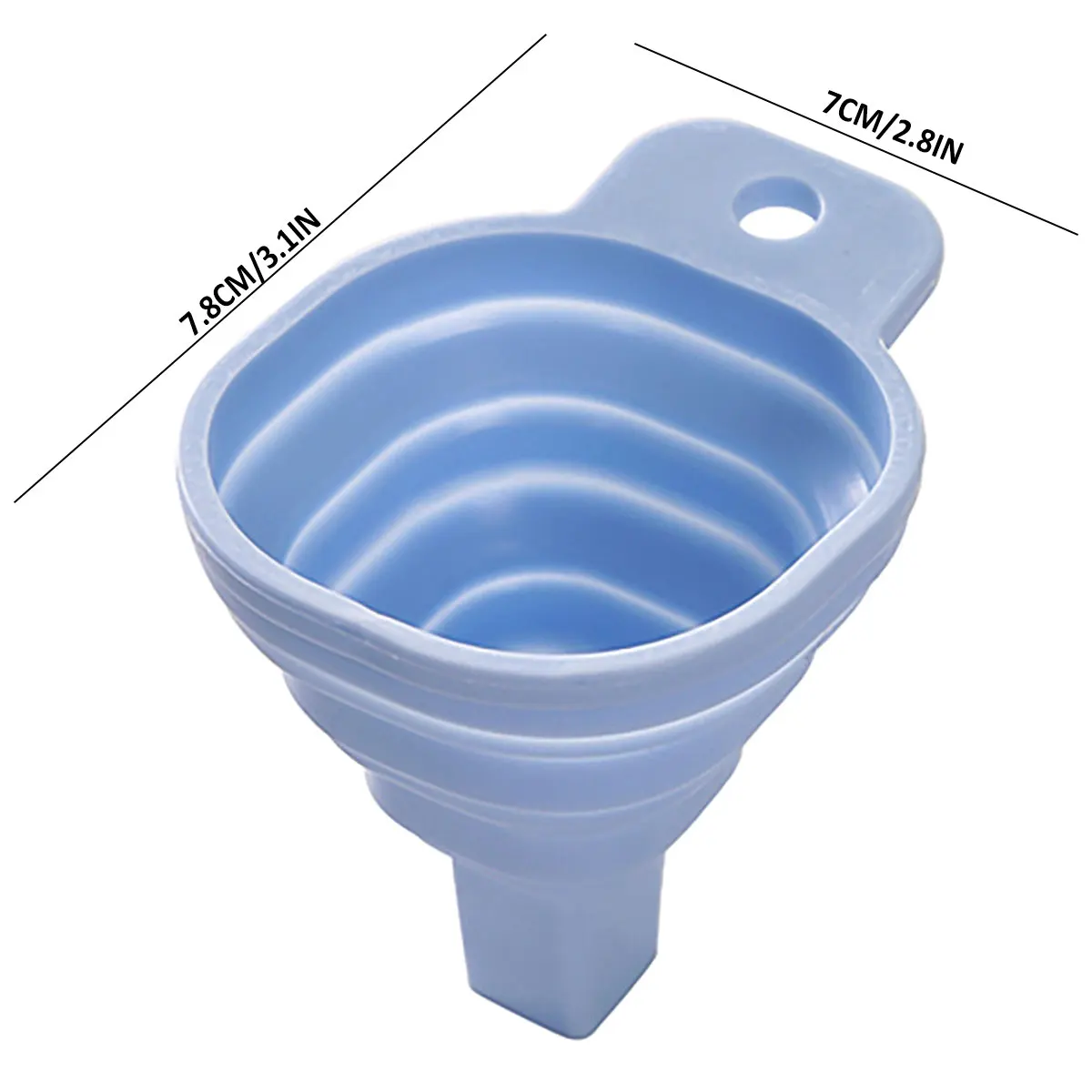 Mini Telescopic Funnels with Wide Mouth TPR Foldable Funnels Kitchen Liquid Dispensing for Filling Bottles Water Pill Capsules