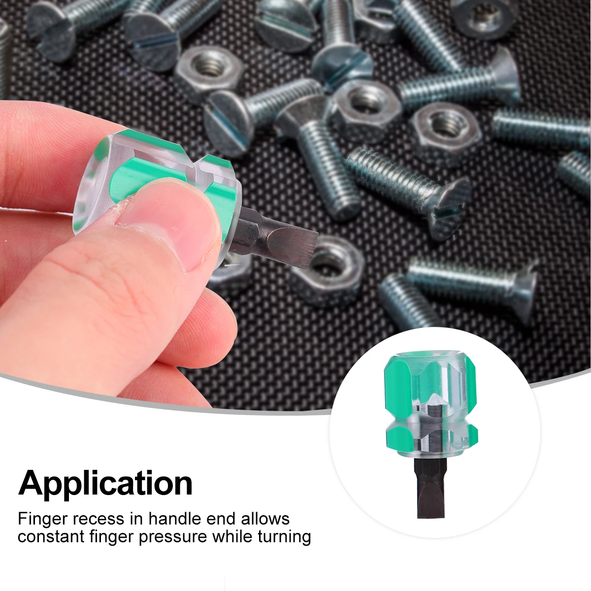 Set di mini cacciaviti da 10 pezzi, manici in plastica trasparente, design compatto per spazi stretti, coppia elevata, incasso a dita, cucito portatile