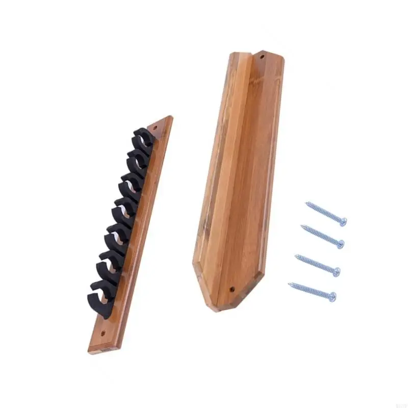 الحائط حامل حامل رفوف قضيب الصيد الرئوي حامل التخزين العمودي أعمدة صيد الأسماك رف W89F