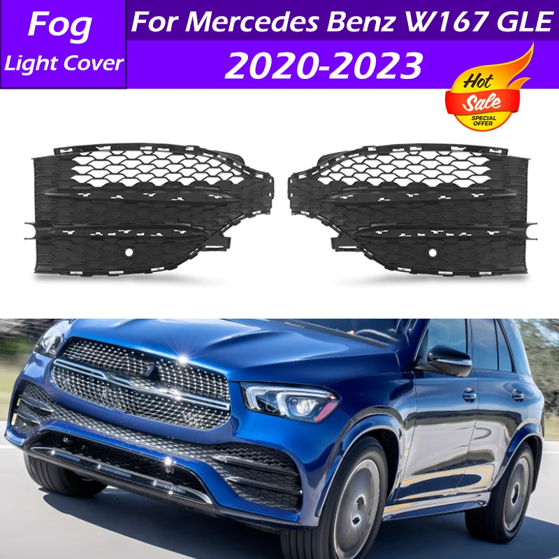 

A1678857403 A1678857503 Front Bumper Lower Grille Grill Fog Light Frame Grilles Trim Cover For Mercedes-Benz W167 GLE 2020-2022