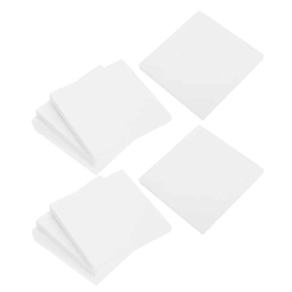 

10 Pads Adhesive Memo Pads Blank Tearable Notepads Student Note Taking School Office Supplies 80 Sheets Each Notepads