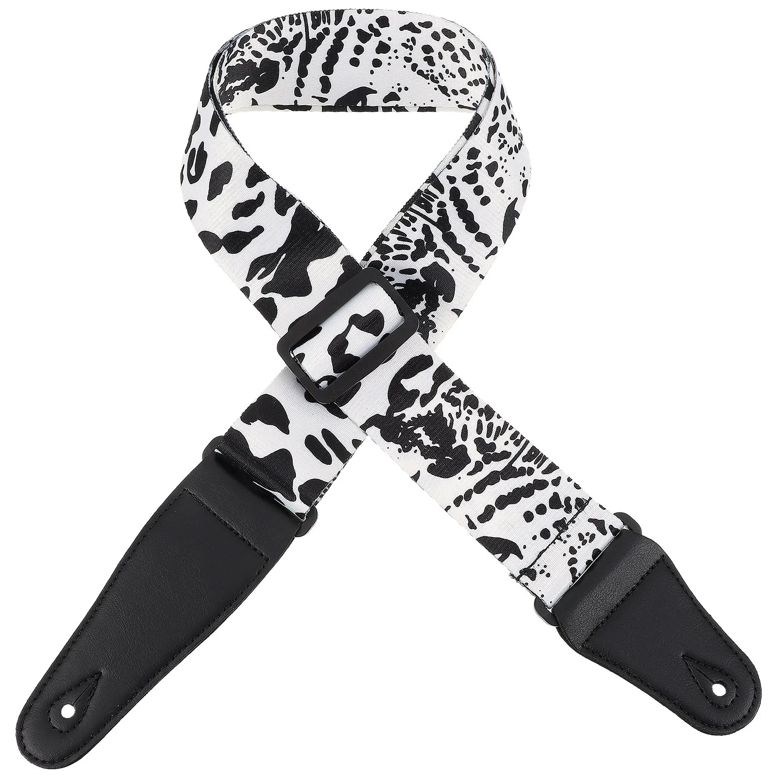 

Polyester Printed Adjustable Guitar Shoulder Strap Durable Electric Guitar Belt Practical Musical Instrument Accessories
