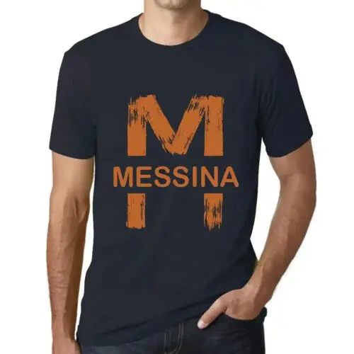 Herren Grafik T-Shirt Messina Öko-Verantwortlich Vintage Jahrgang Kurzarm