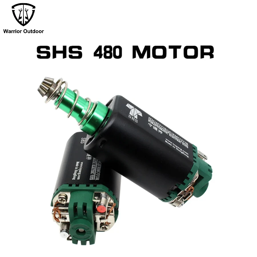 Warrior SHS Motor High Torqub Motor 11.1V 38000 Twist Type Speed Motor long Axle Airsoft M16/M4/MP5/G3/P90 AEG Motor