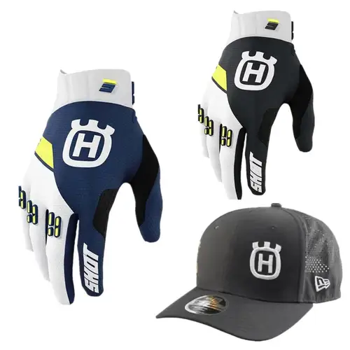 2025 husqvarna guante de Motocross Top Navy MX guantes todoterreno motocicleta guante MTB Dirt Bike guantes