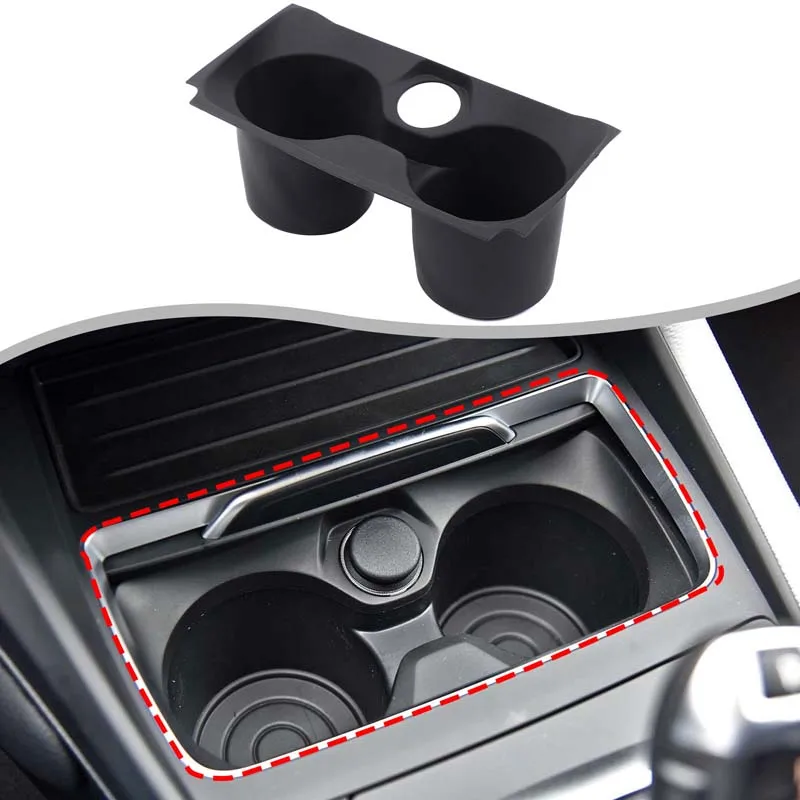 1Pcs TPE For BMW 1 Series  2 Series F20 F21 F22 F23 F87 2018-2019 Car Central Control Water Cup Holder Protective Cover Car Part