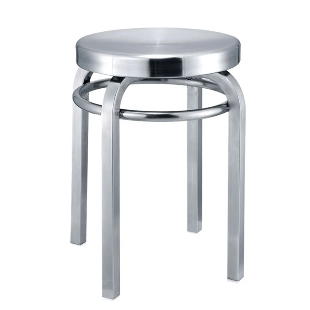 Industrial Stainless Steel Round Stool Creative Side Tables for Living Room Luxury Shoe Ottoman Designer Modern Dressing Stools
