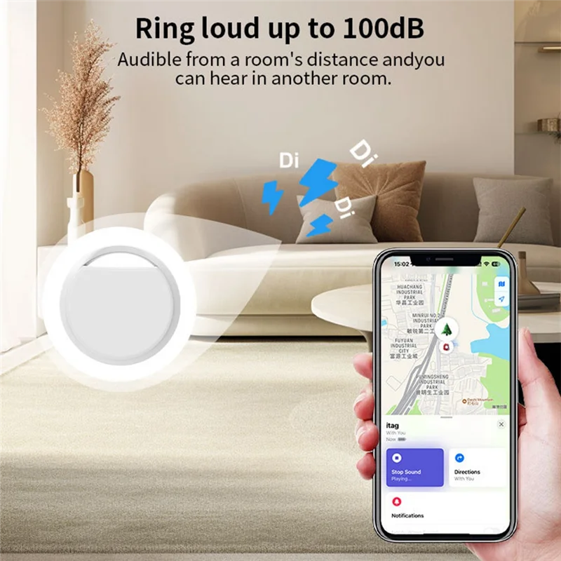 4 PCS Smart Air Tag GPS Tracker Key Finder GPS Global Positioning Bluetooth Mini GPS Tracker Pet Key Bag Finder For IOS