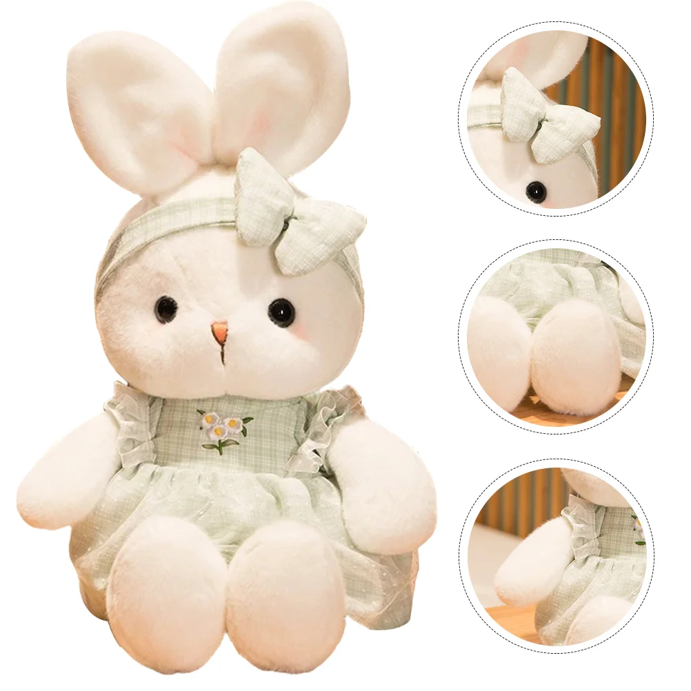 Plush Bunny Animal Stuffed for Teens White Rabbit Child Toddler Toys Girls