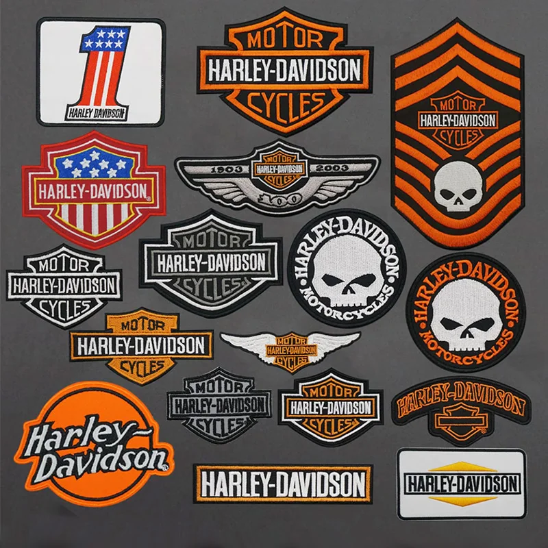 For Harley Davidson Electra Glide Ultra Embroidered Badges Jackets Hats Decorate Lockstitch Sticker Personalized Armbands Velcro
