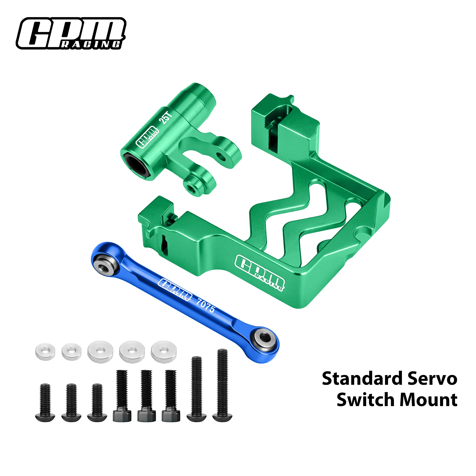 GPM Aluminum Servo Mount +Tie Rod+25T Servo Horn For TRAXXAS 1/5 X-Maxx - view 3