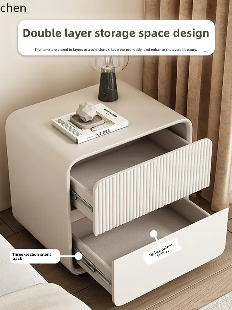 PYH Internet celebrity all solid wood all solid wood bedside modern simple light luxury bedroom small