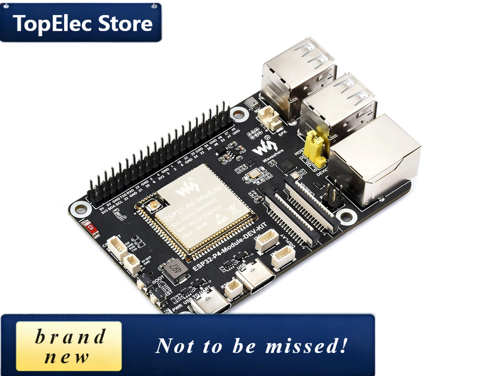 TopElec Waveshare ESP32-P4-Module High-performance Development Board, Based On ESP32-P4 And ESP32-C6, Supports Wi-Fi 6 Bluetooth