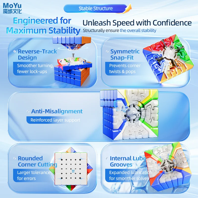 New Moyu WRM Aoshi V4 6x6 Magnetic Magic Speed Cube Stickerless Professional 6x6x6 Cube Toys Aoshi WR M Cubo Magico Puzzle Toy