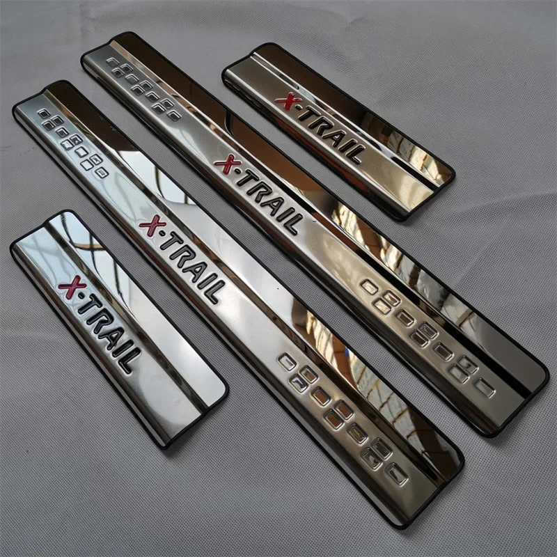 

For Nissan X-Trail 2014-2019 Car Door Protector Sills Scuff Plates Ladder Accessories Quality Stainless Steel Exterior Parts