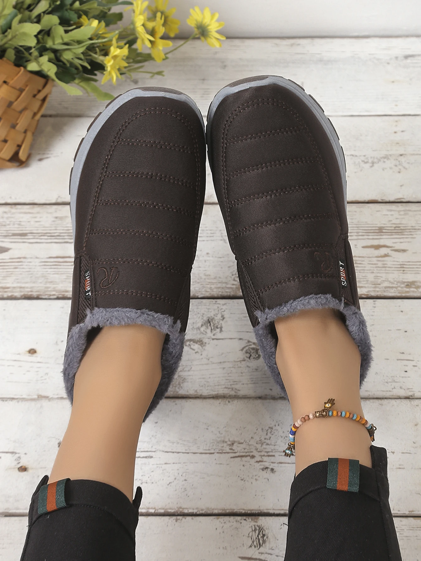 Unisex Super Warme Winter-Schneestiefel mit Dicker Sohle, Arktisch Isolierte Knöchelstiefel mit Wärmespeicherndem Futter, Robuste Outdoor-Schuhe – Detail 21