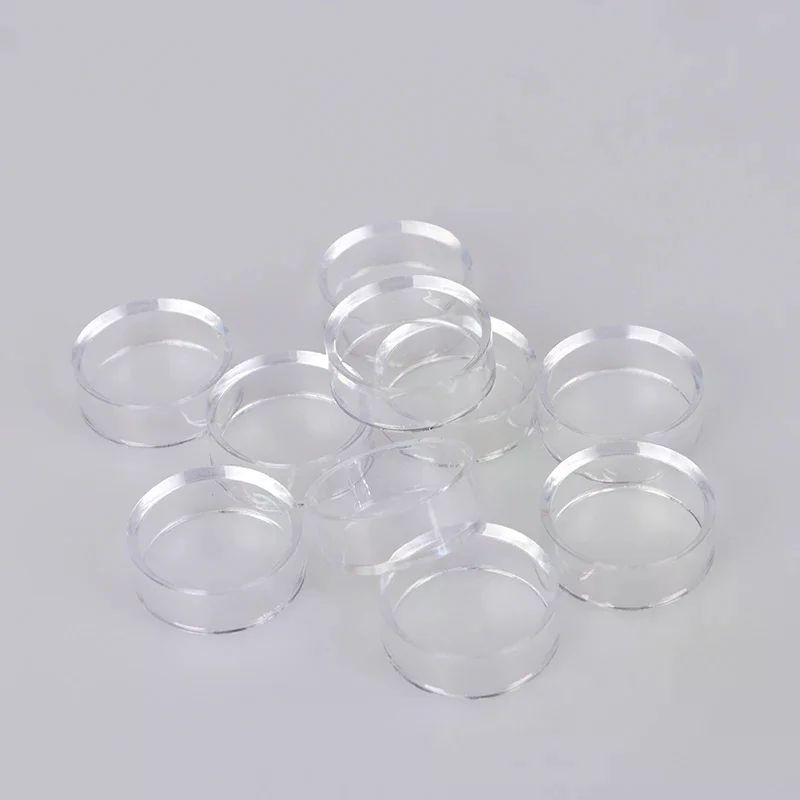 10-Piece Clear Acrylic Display Stand Sphere Holder for Crystal Ball Base Decorative Support Pedestal