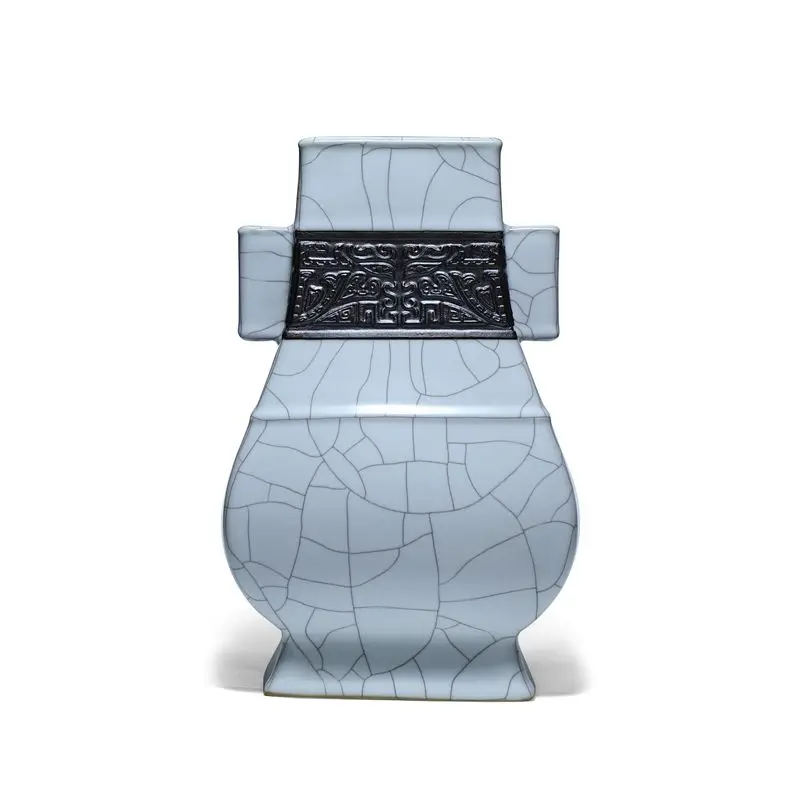 Longquan celadon moon white glaze all handmade flower ornaments collection